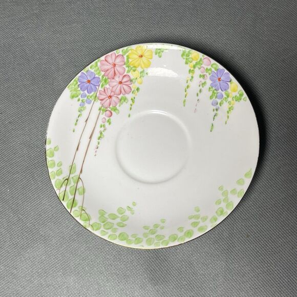 Royal Standard Mayfair Footed Teacup & Saucer Floral Bone China - Picture 7 of 13